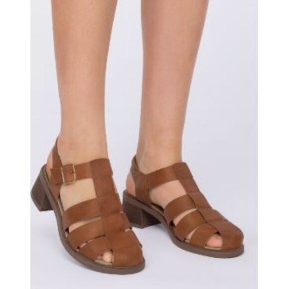 Dr. Scholl’s 10 Women’s Brown Strappy Slip On Sandals Brown - Picture 3 of 11
